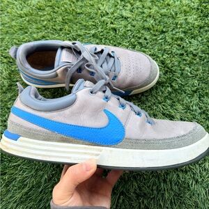 Nike Men's Gray and Blue Sneakers